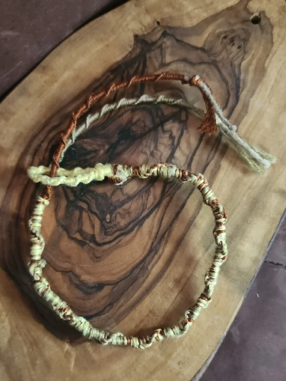 Handmade Anklet With Yellow Citrine Heart Bundle - Picture 4 of 5